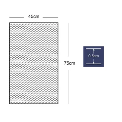 Tapis d'entrée polypropylène Boykins GoodHome motif vert L.45 x l.75 cm