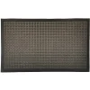 Tapis d'entrée polypropylène Boykins GoodHome gris L.45 x l.75 cm