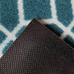 Tapis d'entrée polypropylène Boykins GoodHome motif vert L.60 x l.90 cm