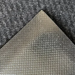 Tapis d'entrée polypropylène Boykins GoodHome gris foncé L.60 x l.90 cm