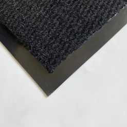 Tapis d'entrée polypropylène Boykins GoodHome gris foncé L.60 x l.40 cm