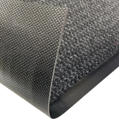 Tapis d'entrée polypropylène Boykins GoodHome gris foncé L.60 x l.40 cm
