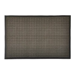 Tapis d'entrée polypropylène Boykins GoodHome gris L.60 x l.90 cm