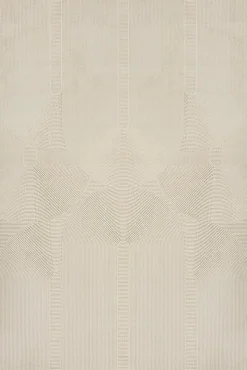 Tapis design salon Moderne Art Curve Durable, Beige clair, 80 x 150 cm - LIMA