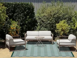 Tapis d'extérieur Capu géométrie vert l.160 x L.230 cm