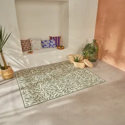 Tapis d'extérieur Ilanga vert 100x150cm - Atmosphera