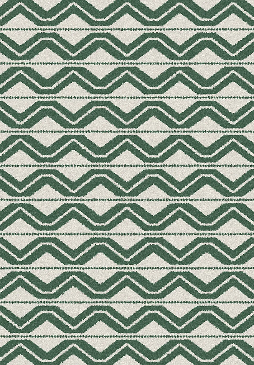Tapis d'extérieur Tio vert et blanc l.150 x L.200 cm