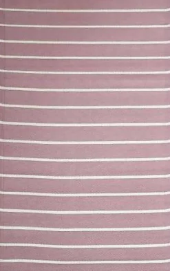 Tapis d'extérieur tissé à rayures rose et blanc L.170 x l.120 Dylrev