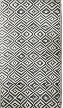 Tapis d'extérieur tissé imprimé losanges noir L.230 x l.160cm Dylrev