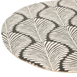 Tapis diatomite anti-dérapant L120cm oval - Noir- 5five