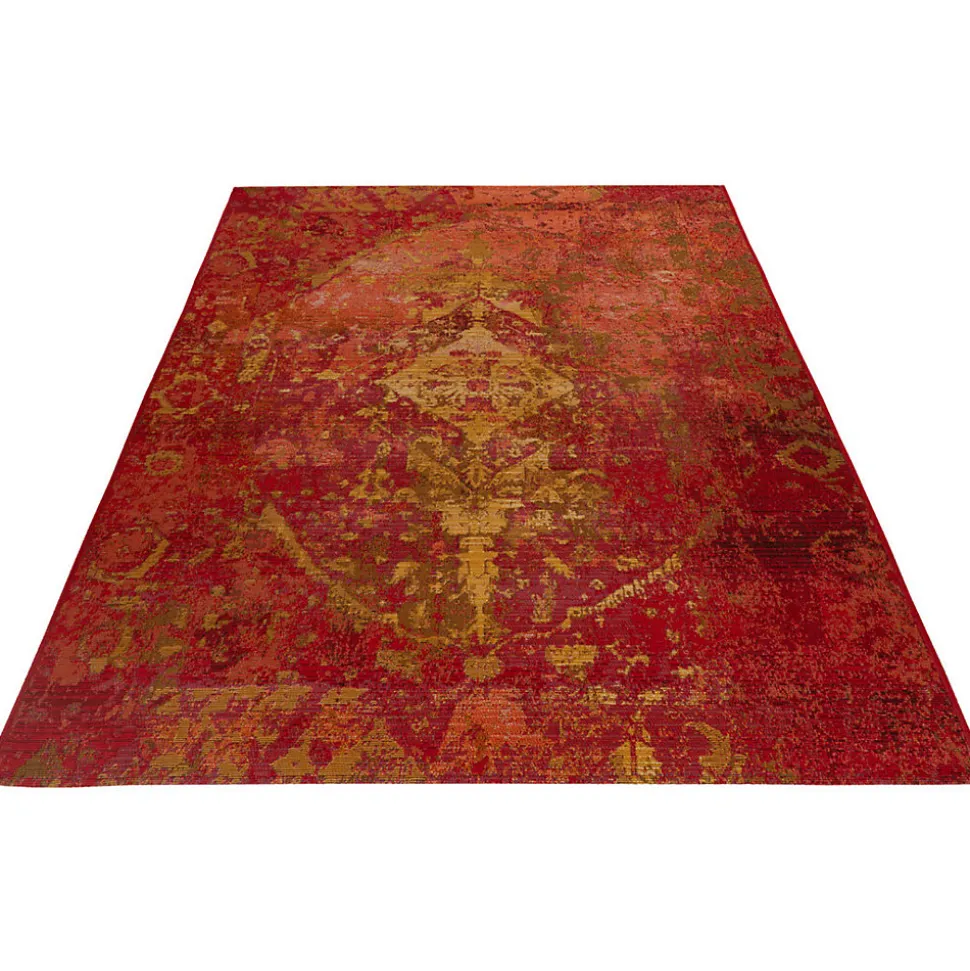 Tapis d'intérieur et extérieur ethnique Erika 150x80 CM - Rouge