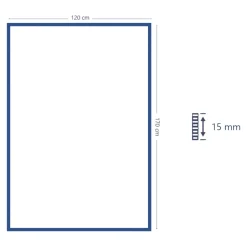 Tapis effet 3D arche Wapiti GoodHome poils longs L.120 x L.170cm blanc
