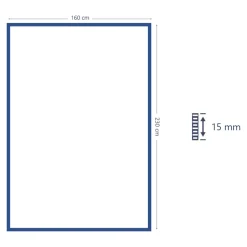Tapis effet 3D arche Wapiti GoodHome poils longs L.160 x L.230cm blanc