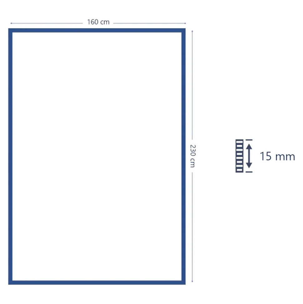 Tapis effet 3D tissé Wapiti blanc et gris poils longs L.160 x L.230cm GoodHome