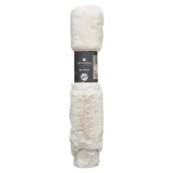 Tapis effet fourrure Atmosphera blanc ivoire L.90 x l.60cm