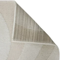 Tapis effet laine Anoai blanc 200x150cm- Blanc feuille- Atmosphera