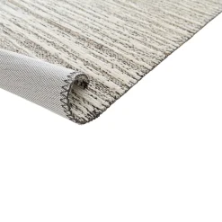 Tapis effet tissé Azusa GoodHome tissage à plat L.160 x L.230cm crème et naturel