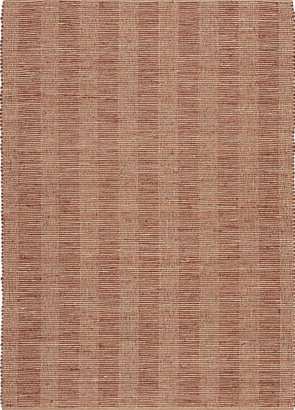 Tapis effet tissé Melua GoodHome tissage à plat L.160 x L.230cm naturel et terracotta