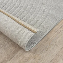 Tapis Elisa design géométrique, Gris, 80 x 150 cm