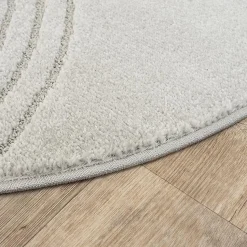 Tapis Elisa design géométrique, Gris, 80 x 150 cm