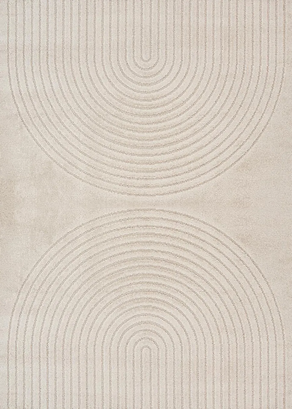 Tapis Elisa design géométrique, Beige, 200 x 280 cm