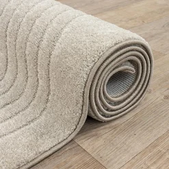 Tapis Elisa design géométrique, Beige, 200 x 280 cm