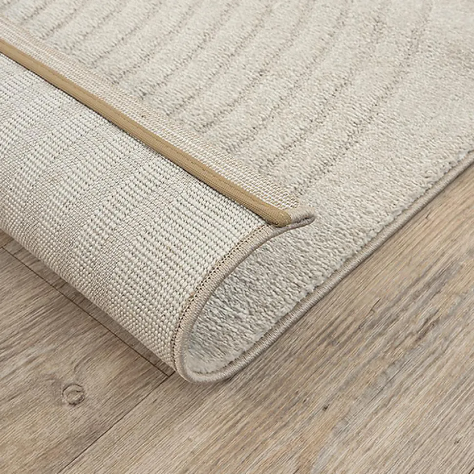 Tapis Elisa design géométrique, Beige, 200 x 280 cm