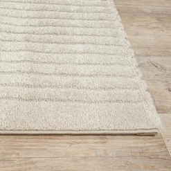 Tapis Elisa design géométrique, Beige, 200 x 280 cm