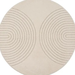 Tapis Elisa design géométrique, Beige, 160 x 220 cm