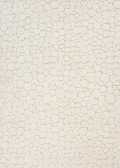 Tapis Elisa design pierres, Crème, 80 x 150 cm