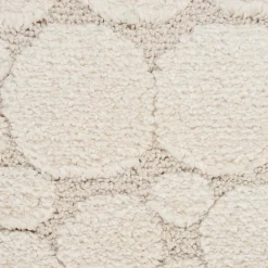 Tapis Elisa design pierres, Crème, 80 x 150 cm