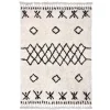 Tapis en coton tufté berbère Leia blanc et gris L.230 x l.160cm Deko&co