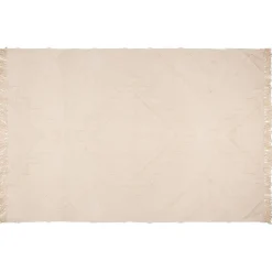 Tapis en coton tufté Inca ivoire 120x170 cm - Atmosphera