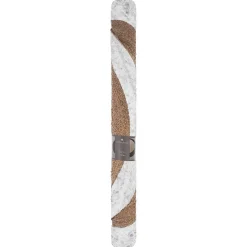 Tapis en jute bord blanc D120 cm - Atmosphera