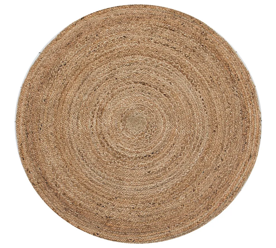 Tapis en jute coloris naturel Deco&Co ⌀120 cm