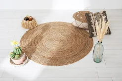 Tapis en jute D120 cm - Atmosphera