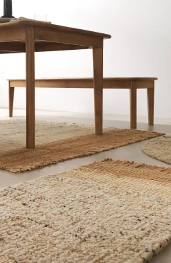 Tapis en jute et laine 180x240 cm