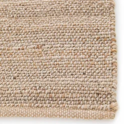 Tapis en jute naturel à motif losange tissé main 200 x 290 cm Oviala