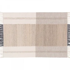 Tapis en laine et jute tissé à plat à motifs géométriques 160 x 230 cm Oviala