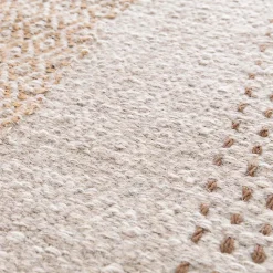Tapis en laine et jute tissé à plat à motifs géométriques 160 x 230 cm Oviala