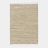 Tapis en matière recyclée - Japandi - Couleurs nudes - 120 x 170 cm