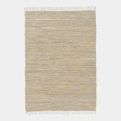 Tapis en matière recyclée - Japandi - Couleurs nudes - 120 x 170 cm