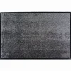 Tapis en microfibres gris 60x90 cm avec semelle en PVC