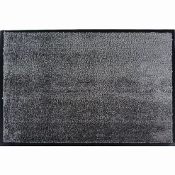 Tapis en microfibres gris 60x90 cm avec semelle en PVC