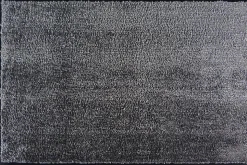 Tapis en microfibres gris 40x60 cm avec semelle en PVC