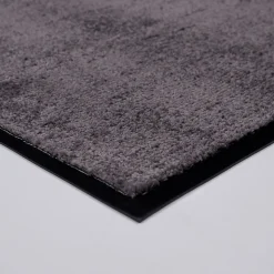Tapis en microfibres gris 40x60 cm avec semelle en PVC