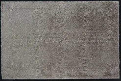 Tapis en microfibres taupe 40x60 cm avec semelle en PVC