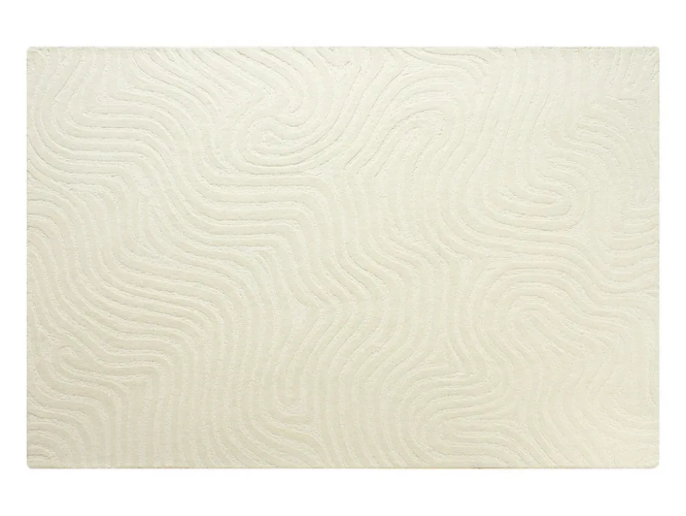Tapis en relief 100% laine tufté main - 200 x 290 cm - Ivoire - 2100g/m² - NEORA
