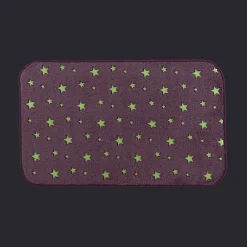 Tapis Enfant Déco "Fluo Night" 50x80cm Fuchsia