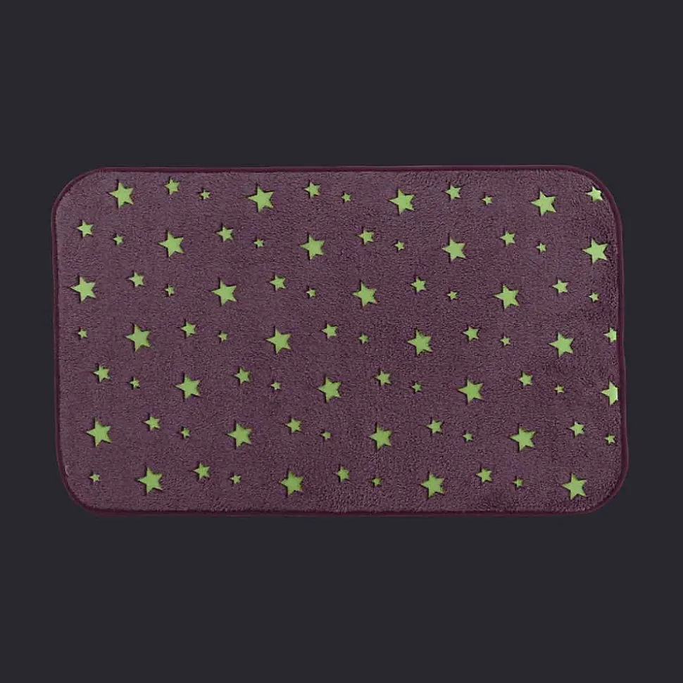 Tapis Enfant Déco "Fluo Night" 50x80cm Fuchsia